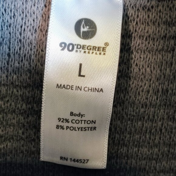 90 Degree by Reflex Women's Large Gray Pullover Turtleneck Sweater - Picture 6 of 10